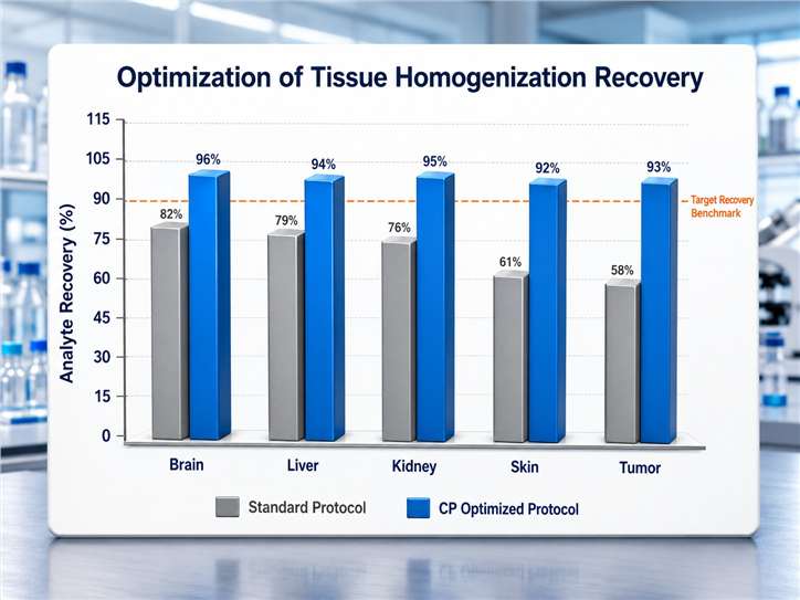 Optimization of Tissue Homogenization Recovery visualization