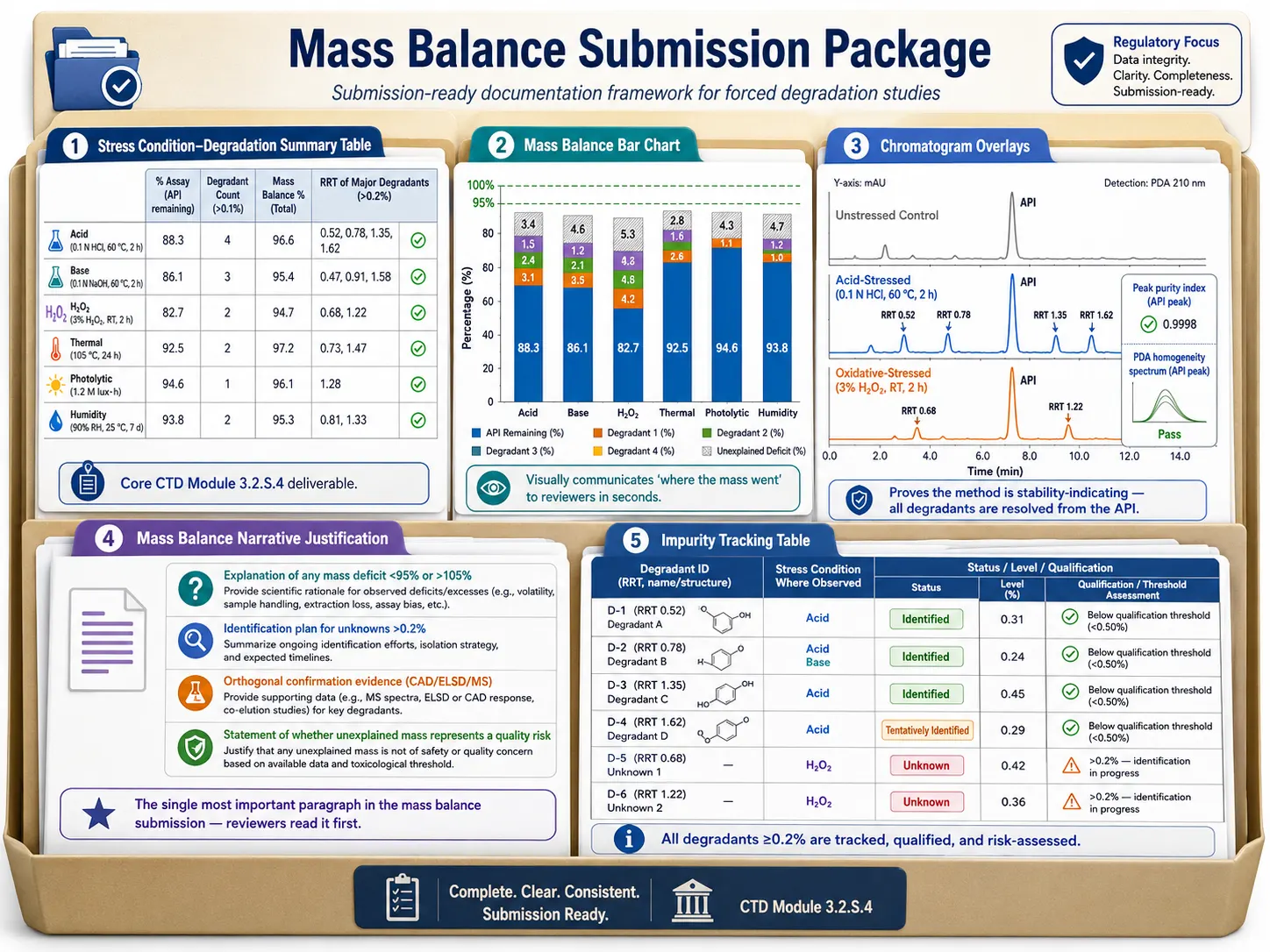 Mass balance regulatory documentation package IND NDA submission