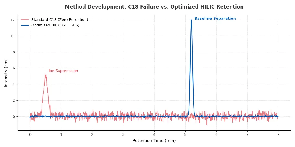 Representative MRM Chromatograms showing baseline separation