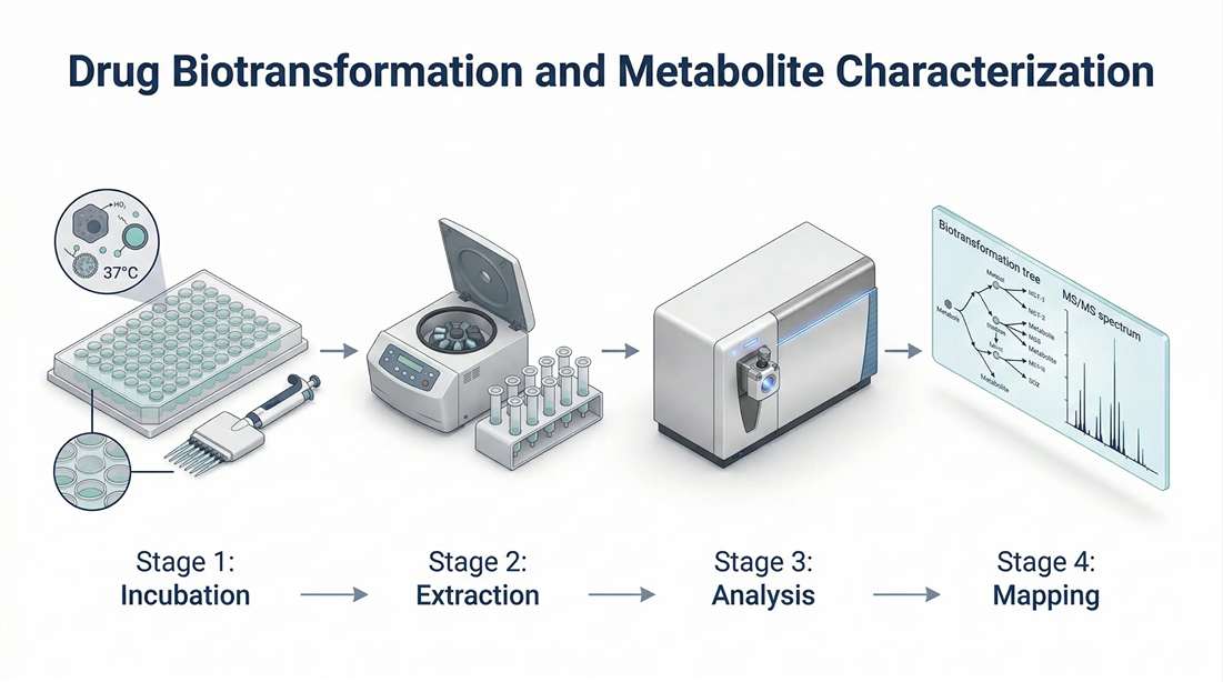 Workflow Infographic - From Sample Incubation to Structural Elucidation
