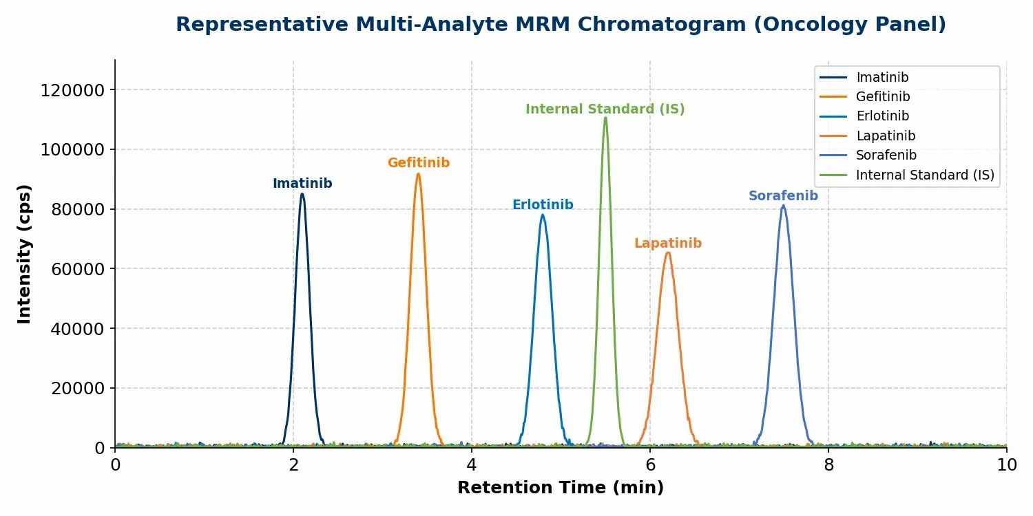 Representative Multi-Analyte MRM Chromatogram